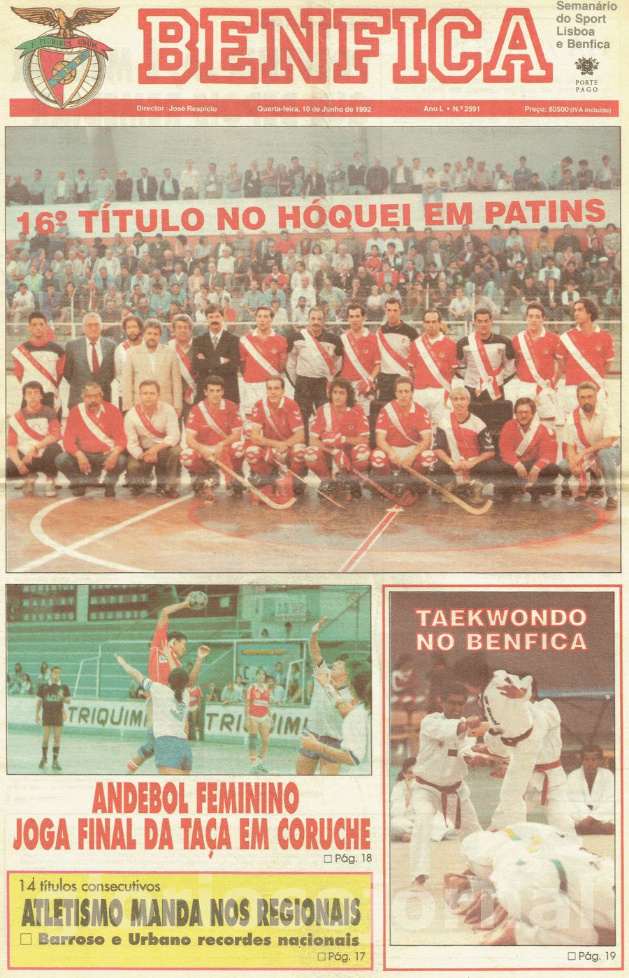 jornal o benfica 2591 1992-06-10